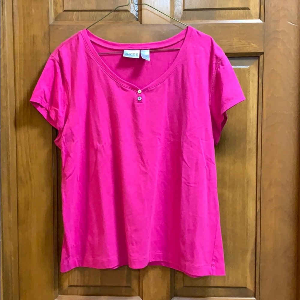 A pink Chicoโs top - 3/20